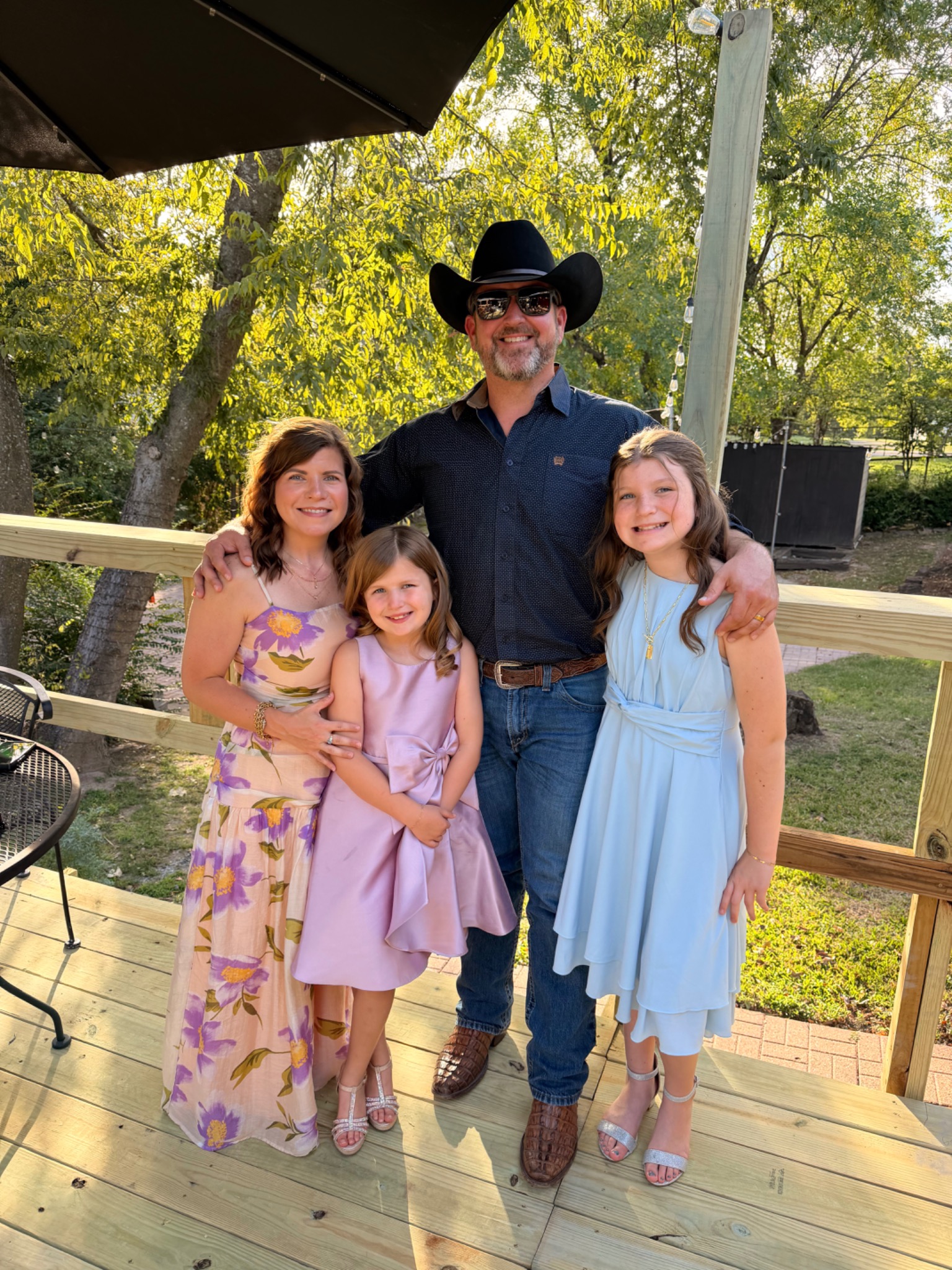 Chad Sandifer with his family